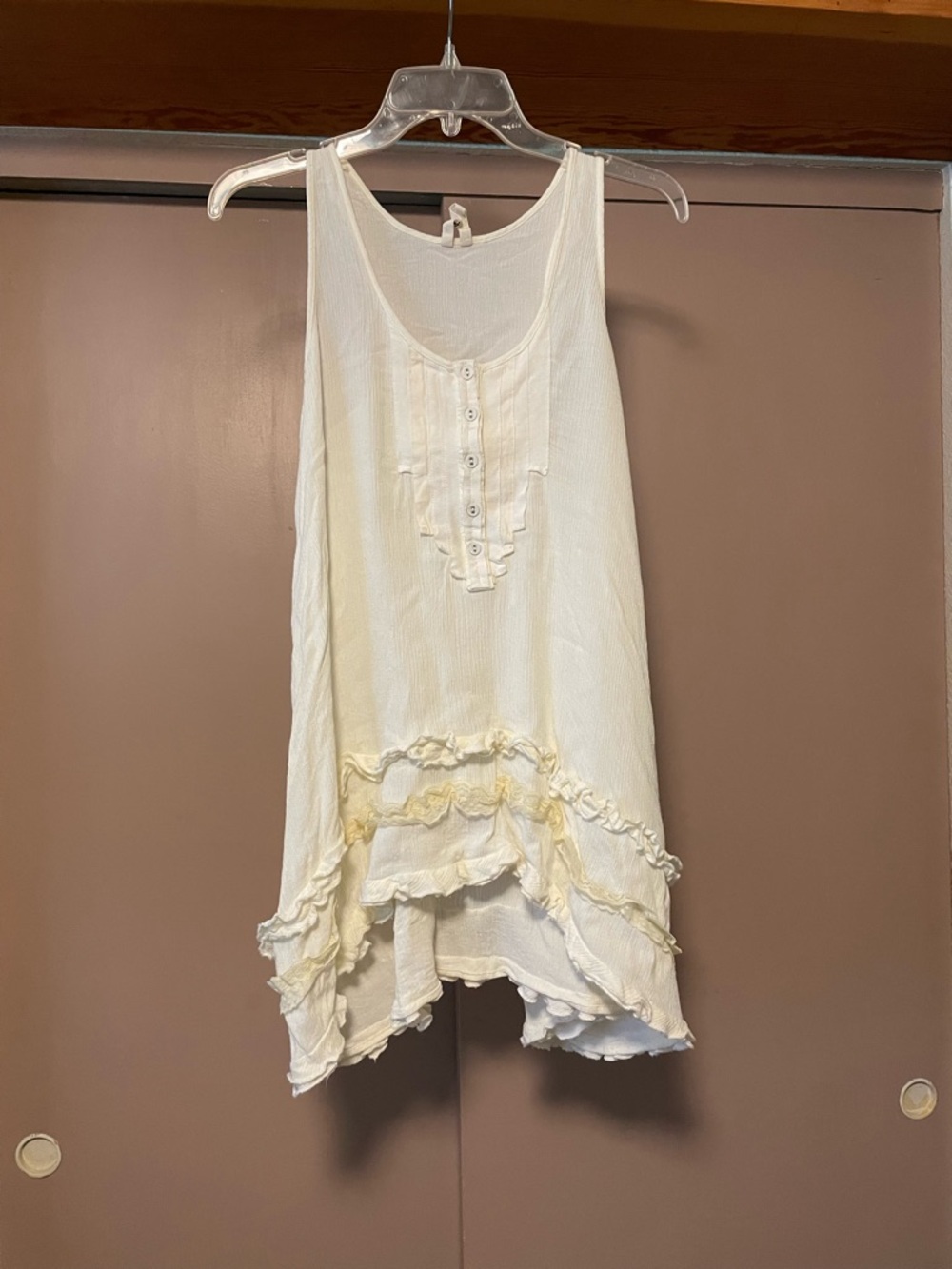 Free People Cream Dress Coverup